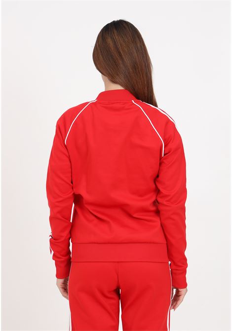 Track Top Adicolor Classics SST red zip sweatshirt for women ADIDAS ORIGINALS | IK4032.